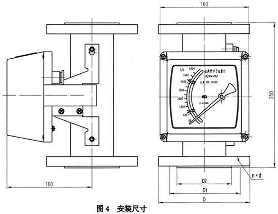 液體防腐流量計外形圖一